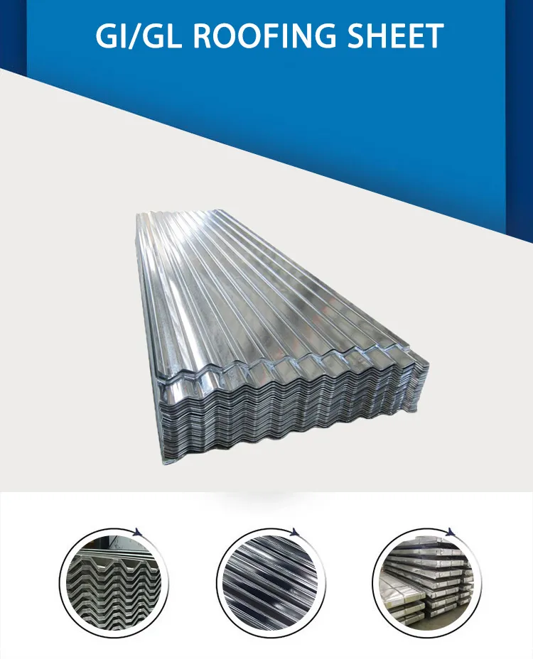 0.17mm Building Material Steel Sheet Metal Galvanized Steel Roofing Sheet
