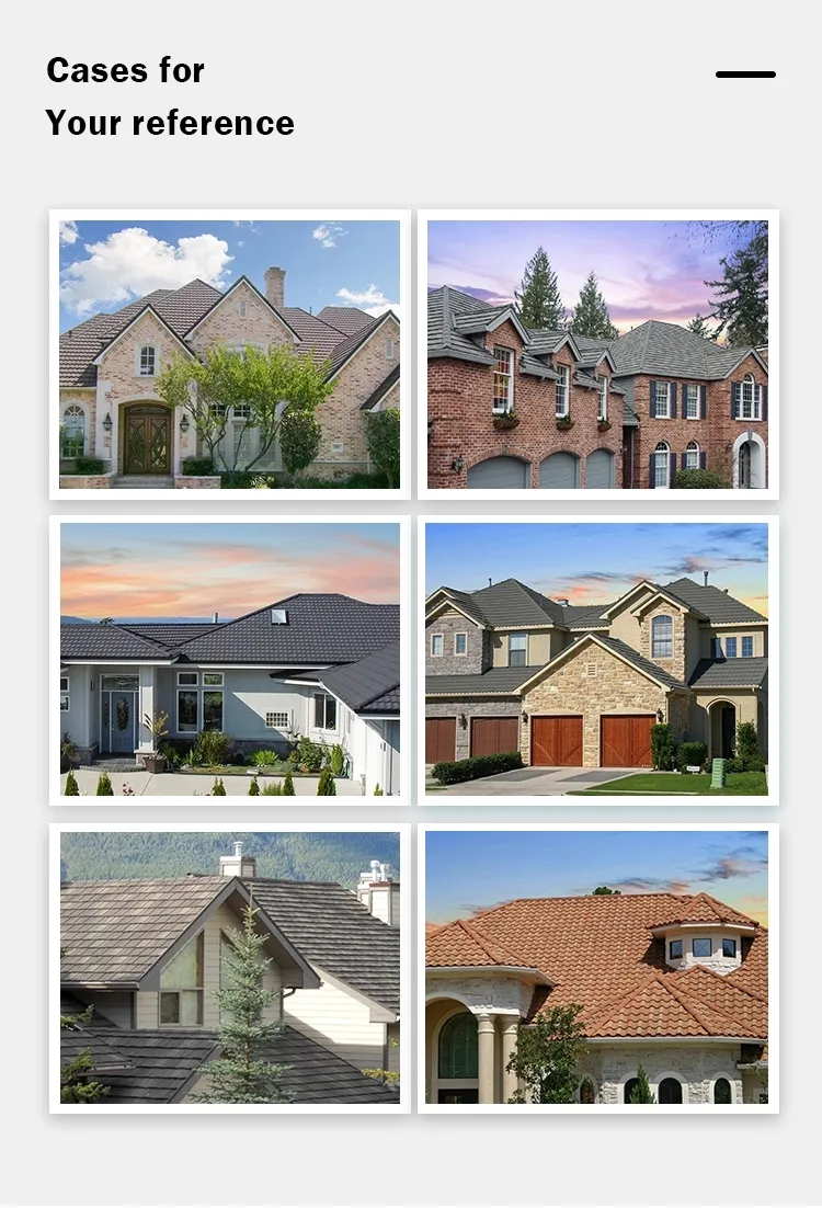 0.3---0.4*1340*420mm Colored Stone Coated Steel Roof Tile for Construction Stone Coated Roofing Panel