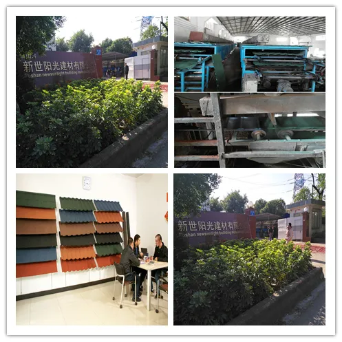 0.35mm, 0.4mm, 0.45mm Thickness and 1340*420mm Size Stone Coated Steel Roofing Tile