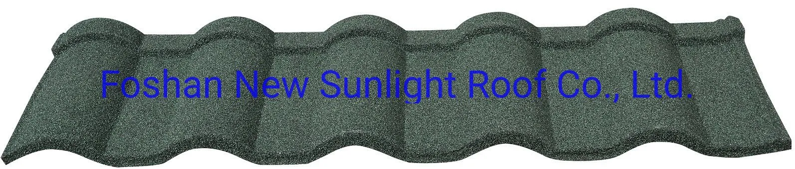 0.35mm, 0.4mm, 0.45mm Thickness and 1340 *420mm Size Stone Coated Steel Roofing Tile