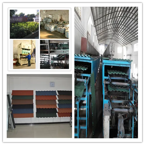 0.35mm, 0.4mm, 0.45mm Thickness and 1340*420mm Size Stone Coated Steel Roofing Tile