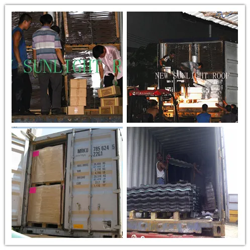 0.35mm, 0.4mm, 0.45mm Thickness and 1340*420mm Size Stone Coated Steel Roofing Tile