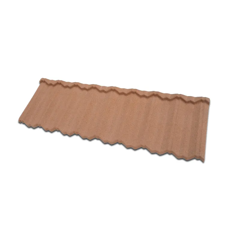 0.38*1340*420mm Colored Stone Coated Steel Roof Tile for Construction