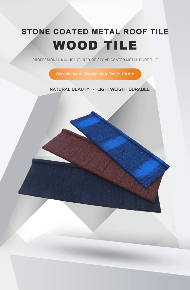 0.38mm 1340*420 Classic Tile Stone Coated Metal Roof Tile for House