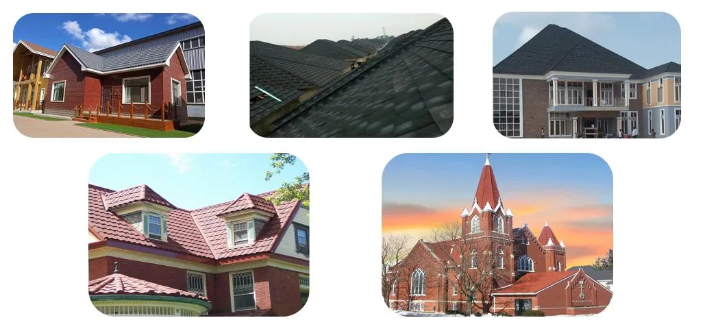 0.40mm 1340*420 Classic Tile Stone Coated Metal Roof Tile for House