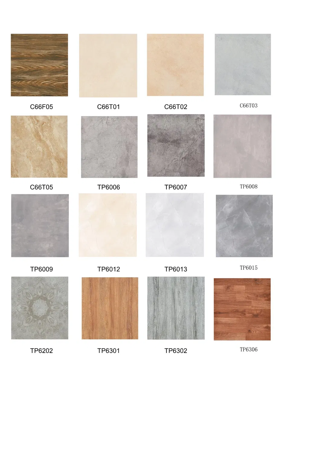 12"X32" Rustic Porcelain Tile Marble Look Floor and Wall Tiles