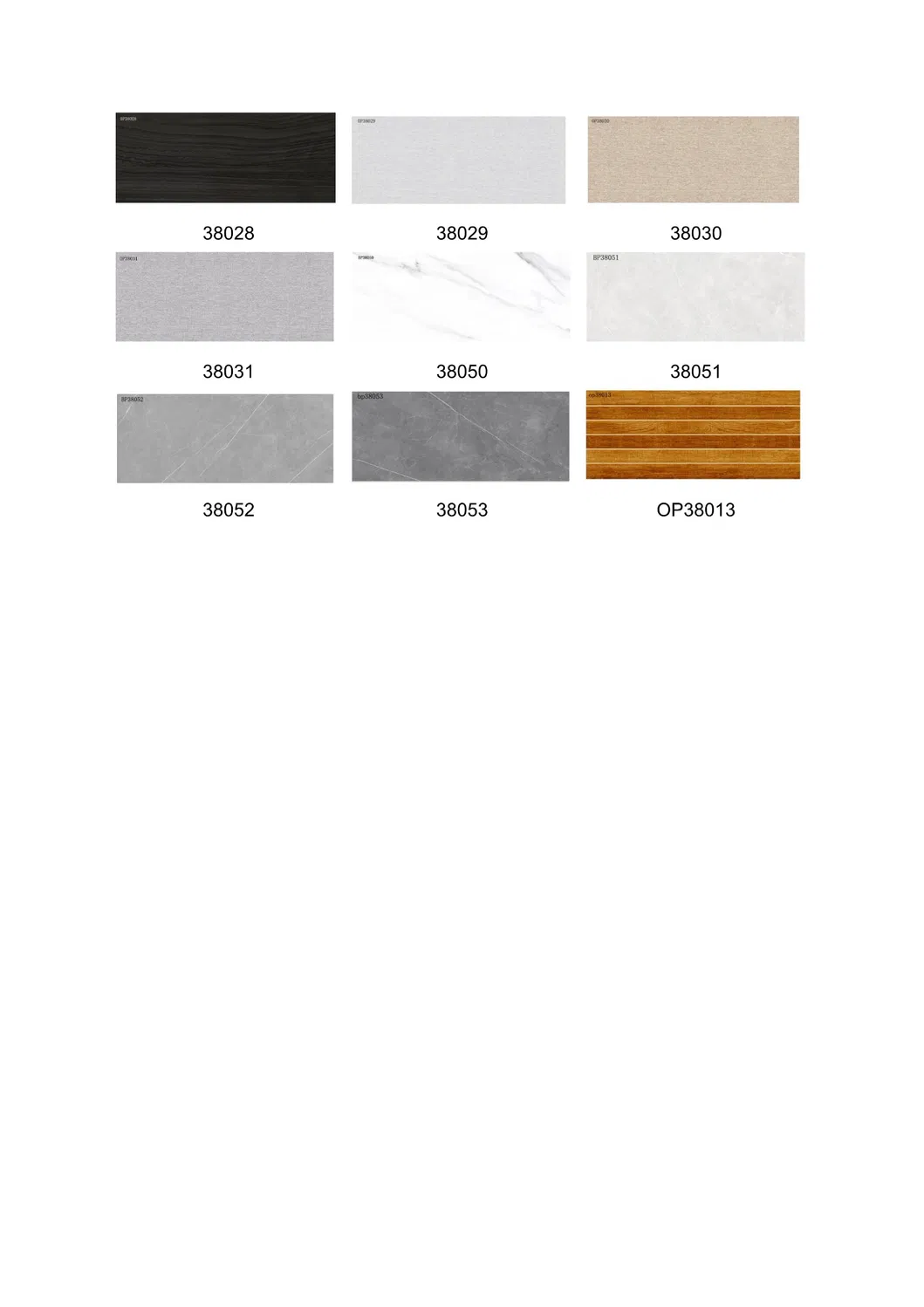 12"X32" Rustic Porcelain Tile Marble Look Floor and Wall Tiles