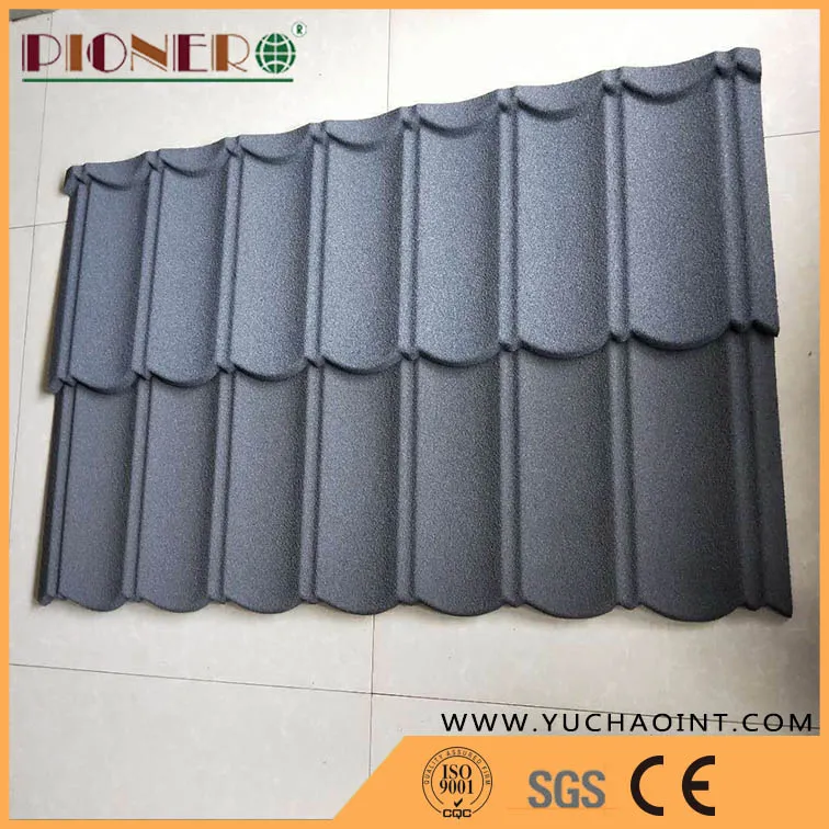 1340 *420 mm Different Thickness Stone Coated Steel Roofing Metal Steel Tile
