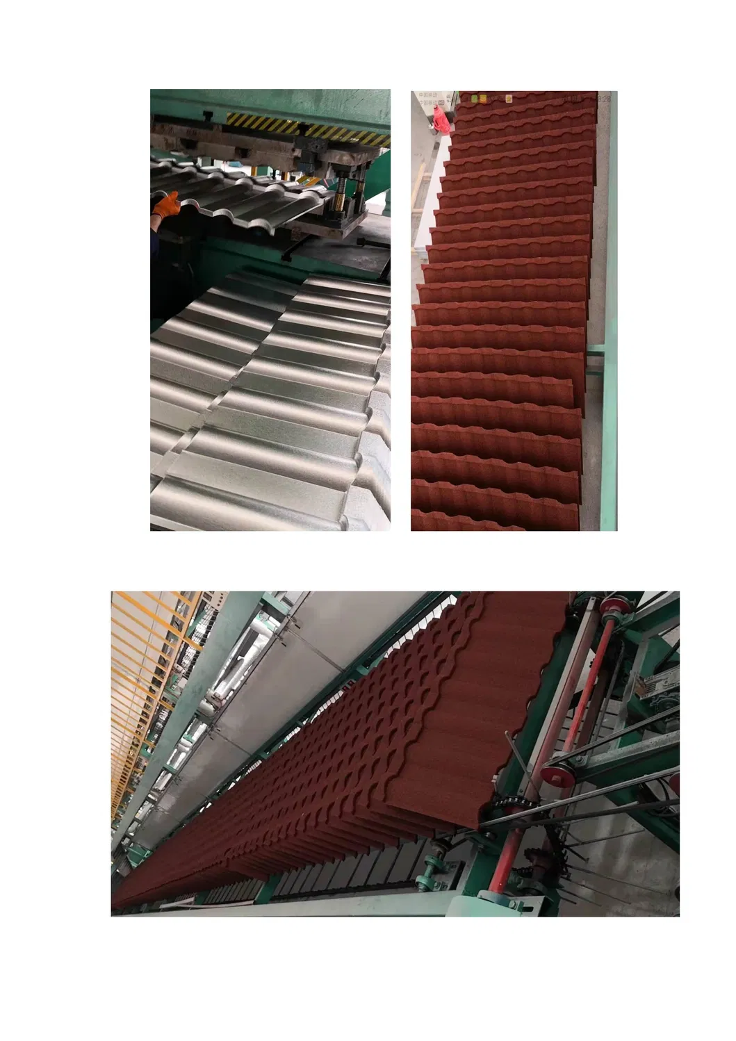 1340*420mm 0.38 Thickness Stone Coated Steel Lightweight Roof Tiles for Africa House Plan