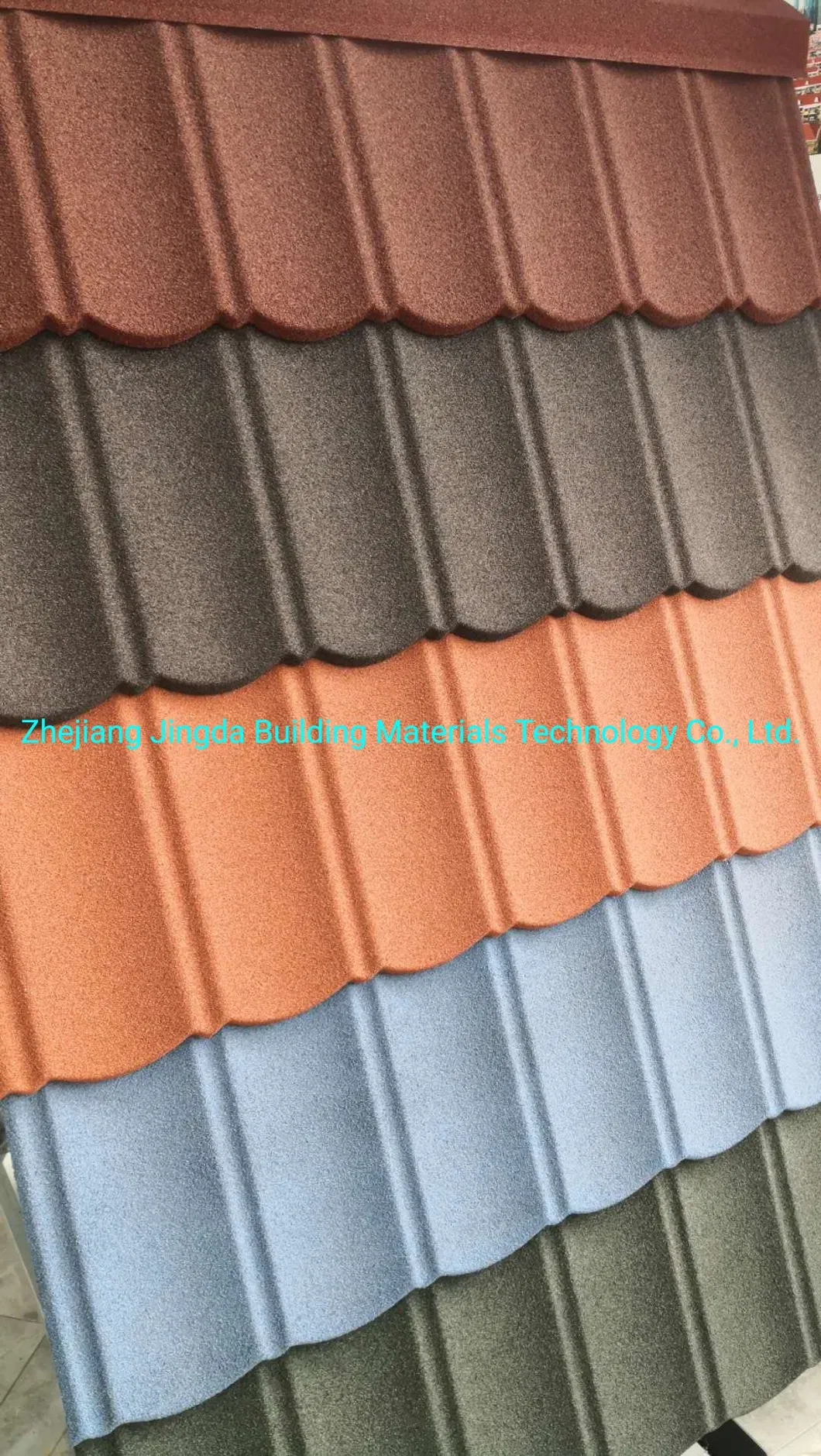 1340*420mm 0.4mm Africa Steel Roofing Classical Tile Bond Stone Coated Roof Tile