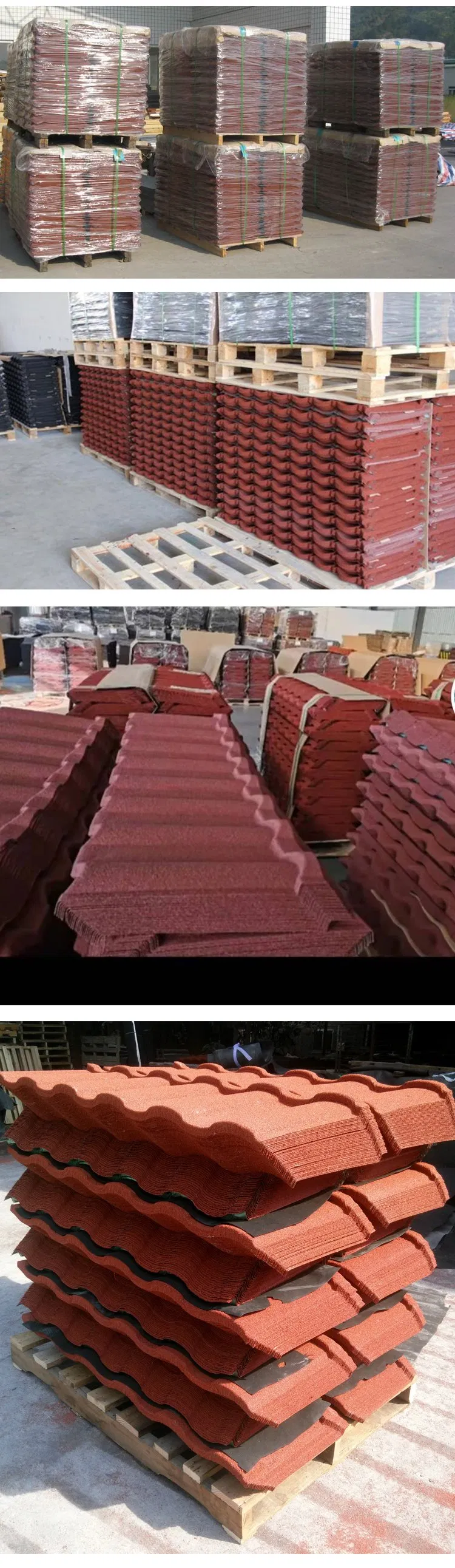 1340*420mm Best China Low Price Building Materials Colorful Stone Coated Metal Roof Tiles