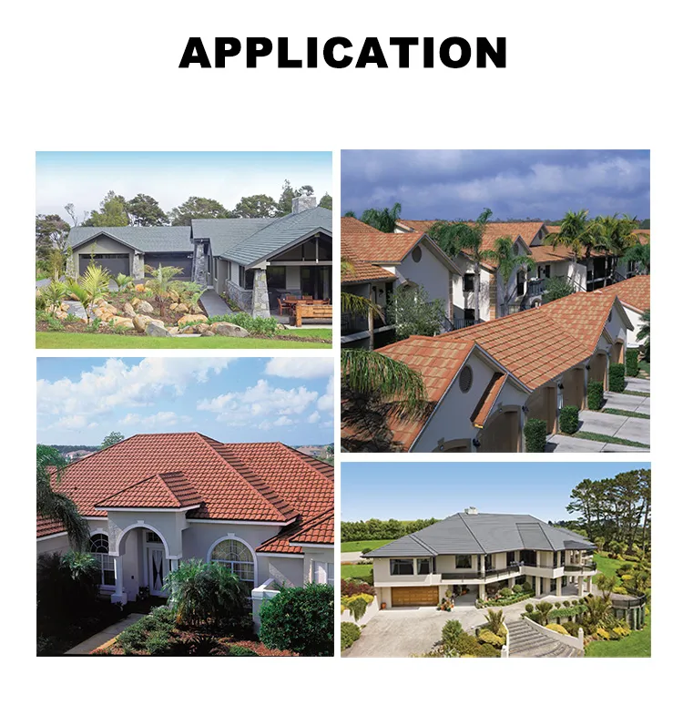 1340*420mm Cheap Colorful Good Quality Stone Coated Metal Roofing Tile