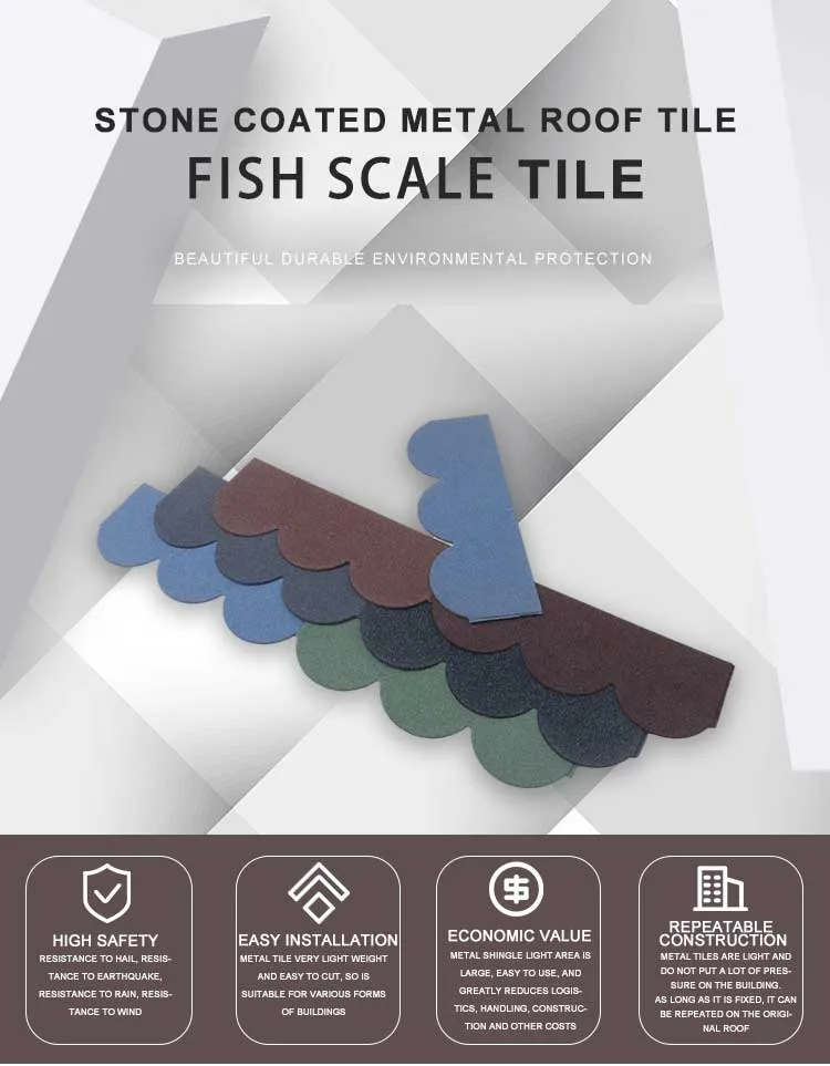 1340*420mm Cheap Colorful Good Quality Stone Coated Metal Roofing Tile
