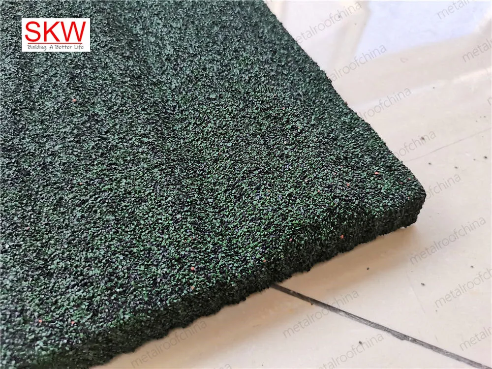 1340*420mm Colours Stone Coated Metal Roofing Green Color From Skw