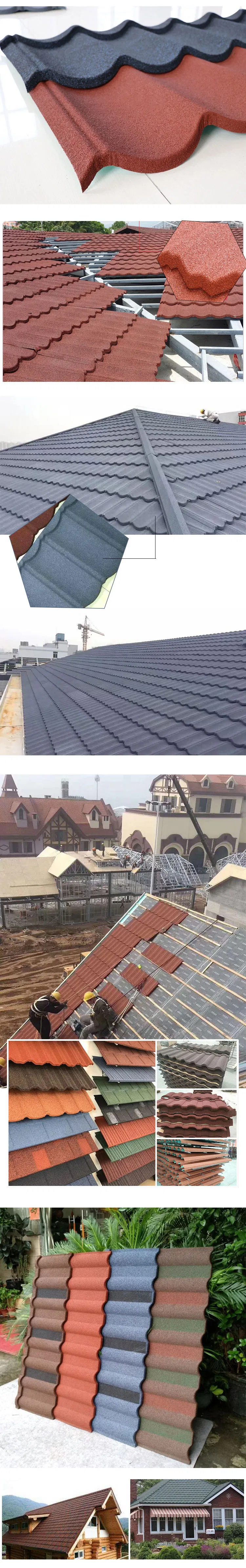 1340*420mm German Nepal Colours Stone Coated Metal Roofing
