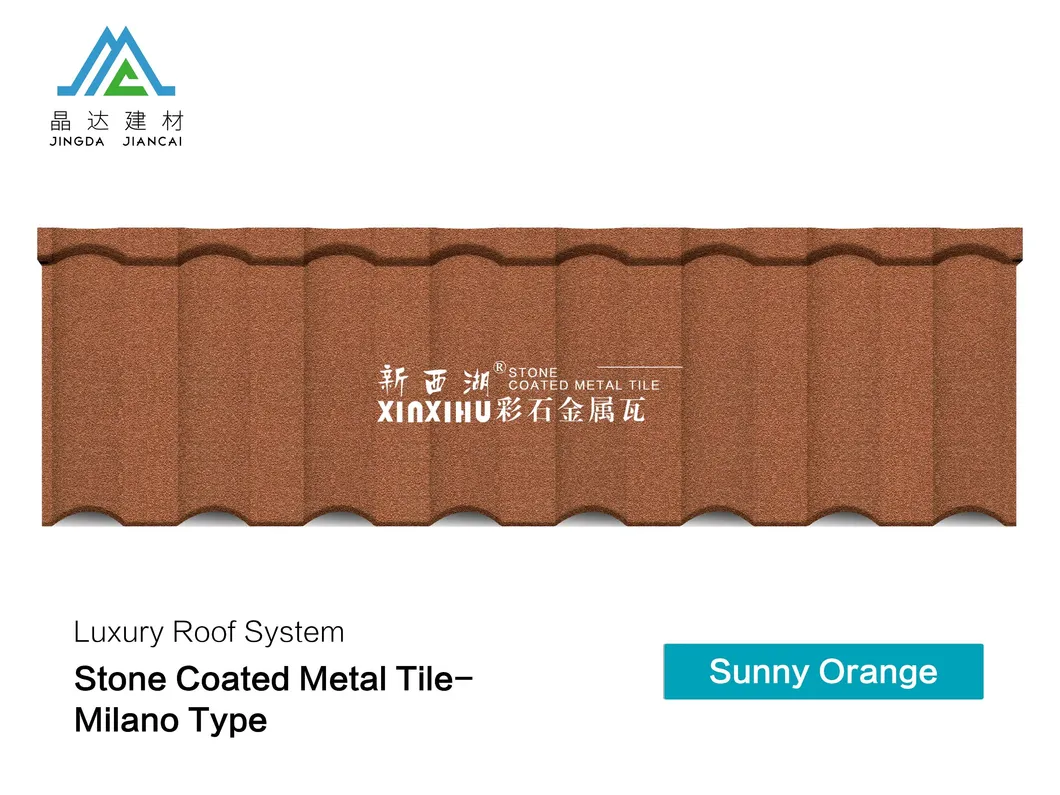 1340*420mm Milano Stone Chip Coated Metal Roof Tiles