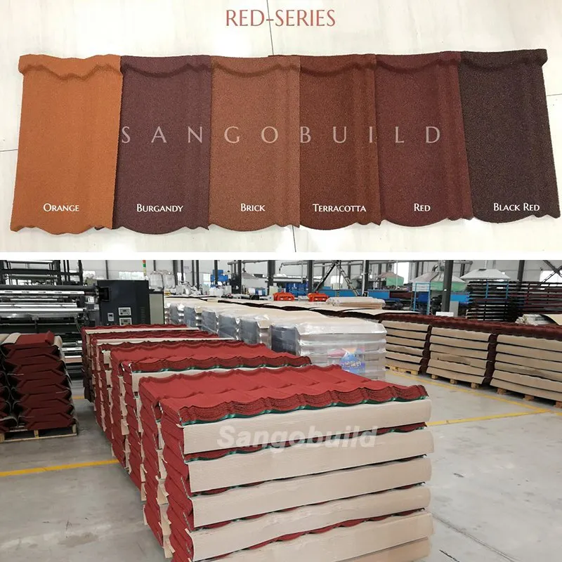 1340*420mm Stone Chip Coated Metal Roof Tile (Milano Type)