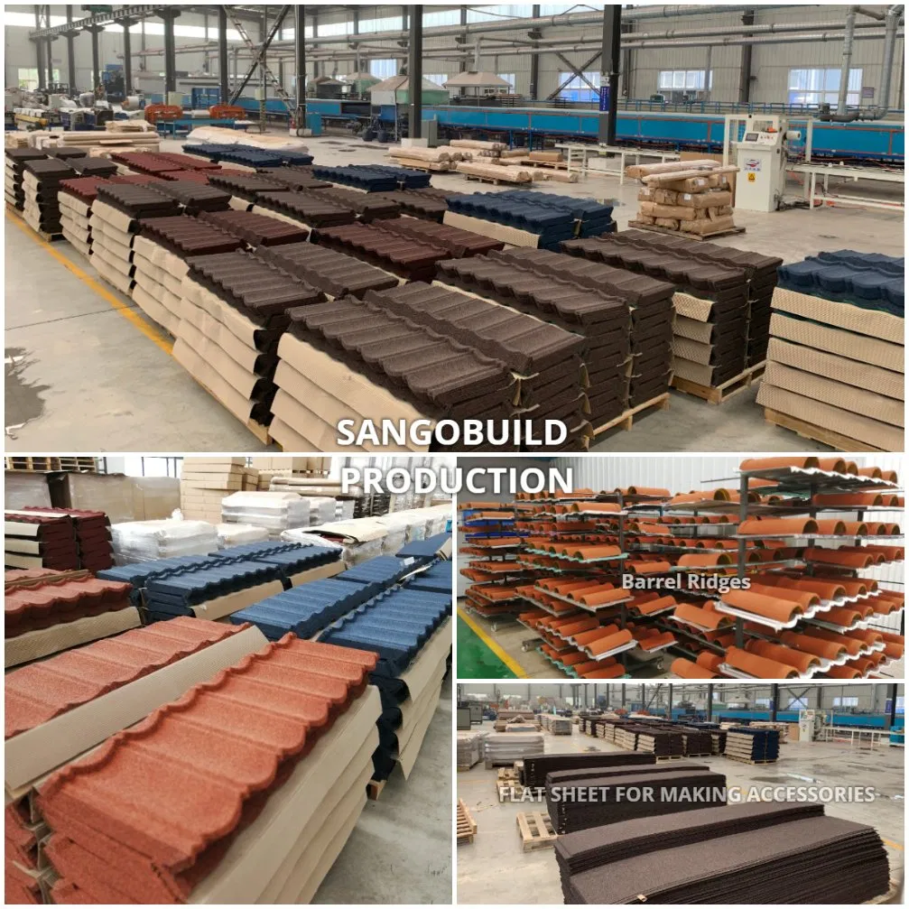 1340*420mm Stone Chip Coated Metal Roof Tile (Milano Type)