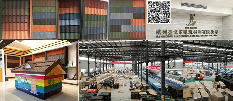 1340*420mm Stone Chip Coated Metal Roof Tile (Milano Type)