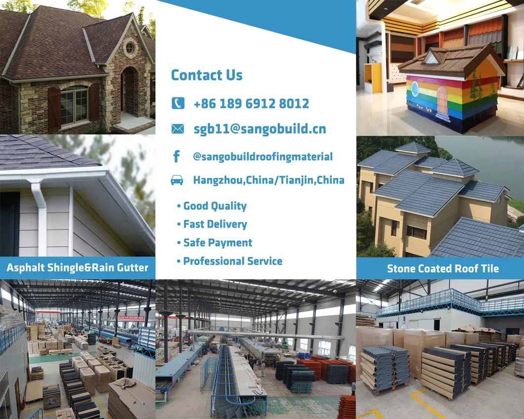 1340mm Colorful Steel Stone Coated Metal Roof Tile for Steel Structure House