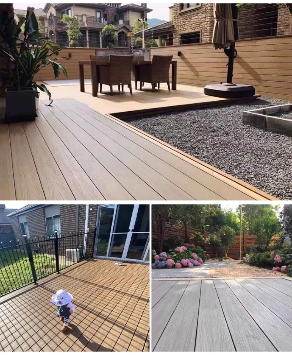 138X22mm WPC Capped Co-Extrusion Wood Plastic Composite Decking