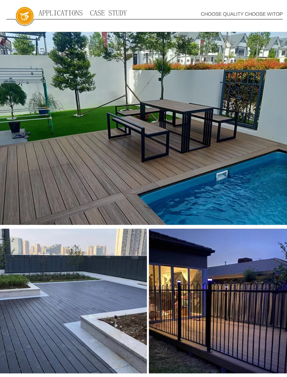 138X22mm WPC Capped Co-Extrusion Wood Plastic Composite Decking
