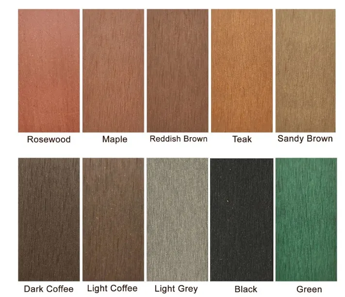 145mm*25mm Embossed Wood Grain Treatment Outdoor Square Hollow WPC Decking Wood Engineered Flooring