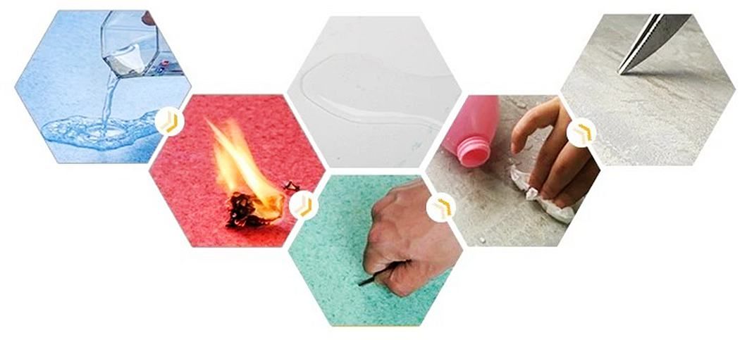 15% 0FF! Heterogeneous Resilient PVC Flooring, Vinyl Sheet Floor in Rolls