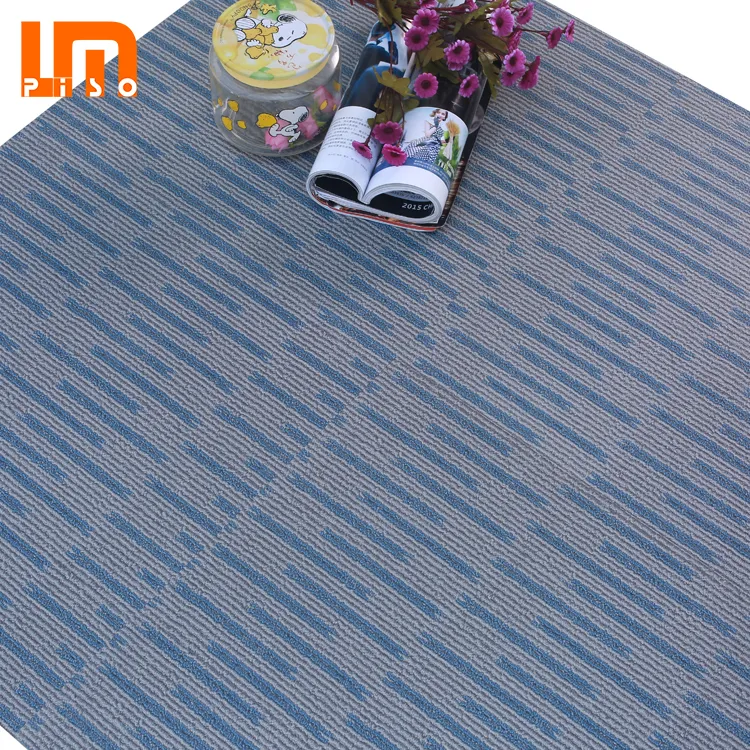 18′′x18′′ Commercial Restaurant 2.5mm Thickness PVC Vinyl Floor Carpet Tile