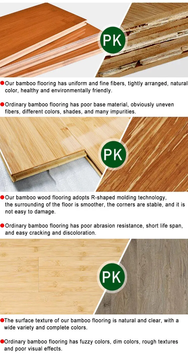 1850*130*12mm Waterproof and Aiti-Slip Flooring Strand Bamboo Flooring