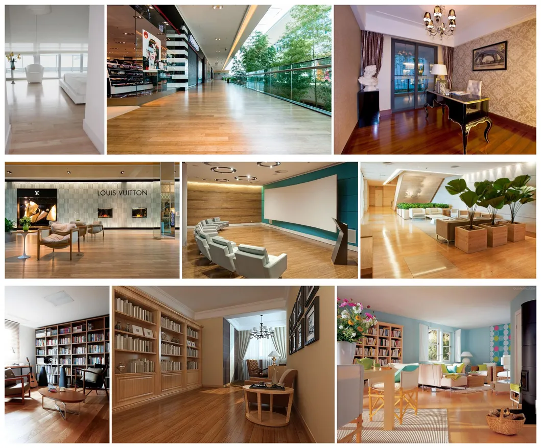 1850*130*12mm Waterproof and Aiti-Slip Flooring Strand Bamboo Flooring