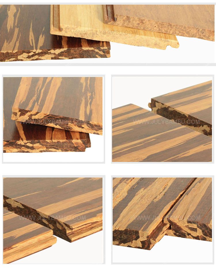 1850 X 135 X 14mm Tiger Strand Bamboo Hardwood Flooring for Indoor