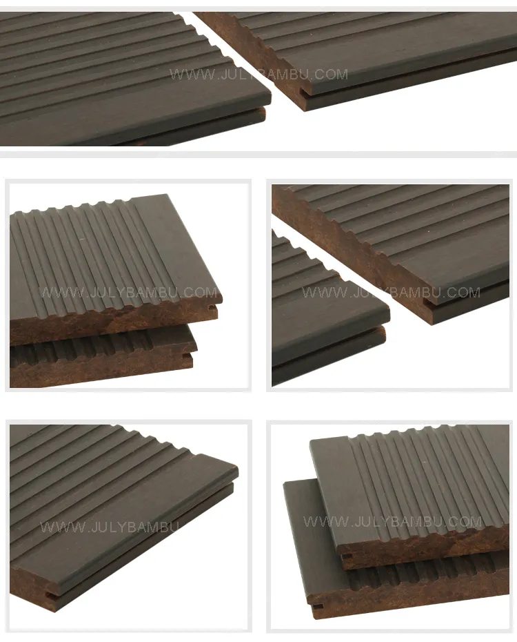 1860 X 140 X 20mm Outdoor Bamboo Decking Flooring for Garden