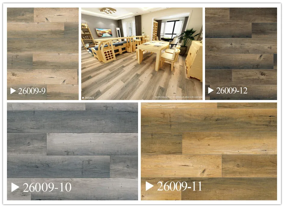 3.5-6mm Fire Insulation Spc Flooring Tile 7.21 in. Wide X 48.03 in. Long with Carpet Texture