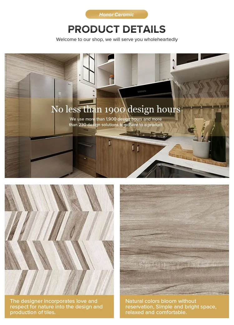 300*600 Certified Wooden Discount Ceramic Wall Tile for Bathroom