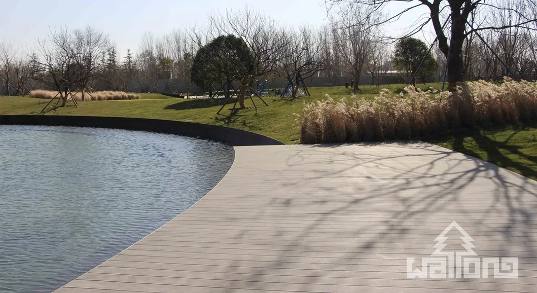 30mm Solid WPC Composite Decking, Commercial Outdoor Composite Decking