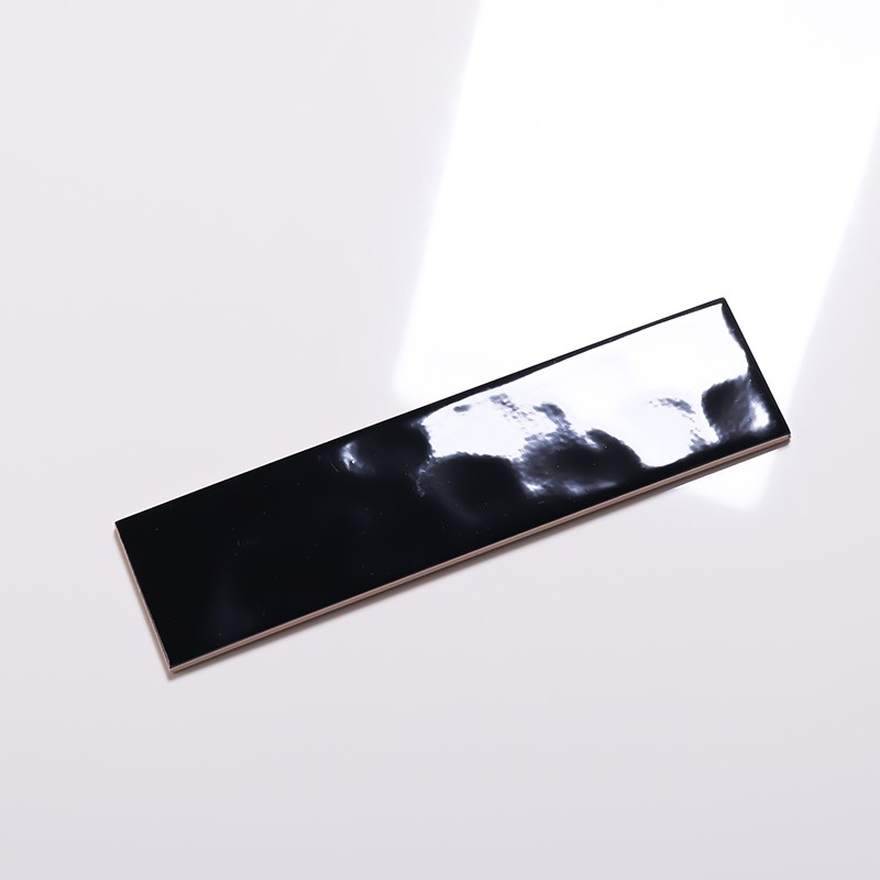 3X12inch 7.5X30cm Classical Black Ceramic Subway Tile for Interior Wall