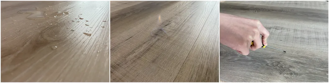 4/5.5mm Thickness Waterproof Fireproof Spc Flooring Vinyl Flooring with Click System