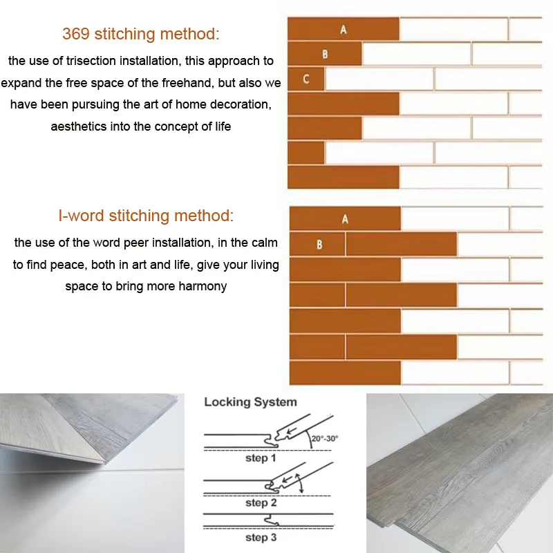 4mm/5mm Best Selling 100% Waterproof Anti-Scratch Click Spc Vinyl Flooring