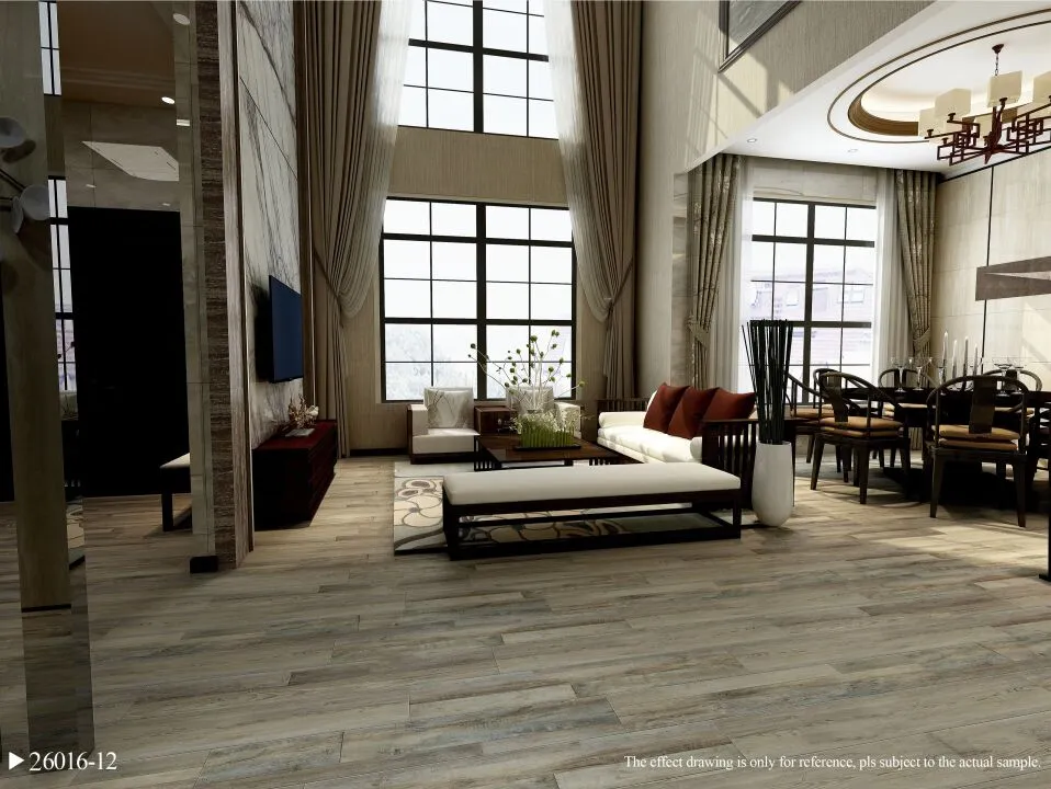 4mm-6mm Thickness Wooden Pattren Spc Floor Vinyl Flooring