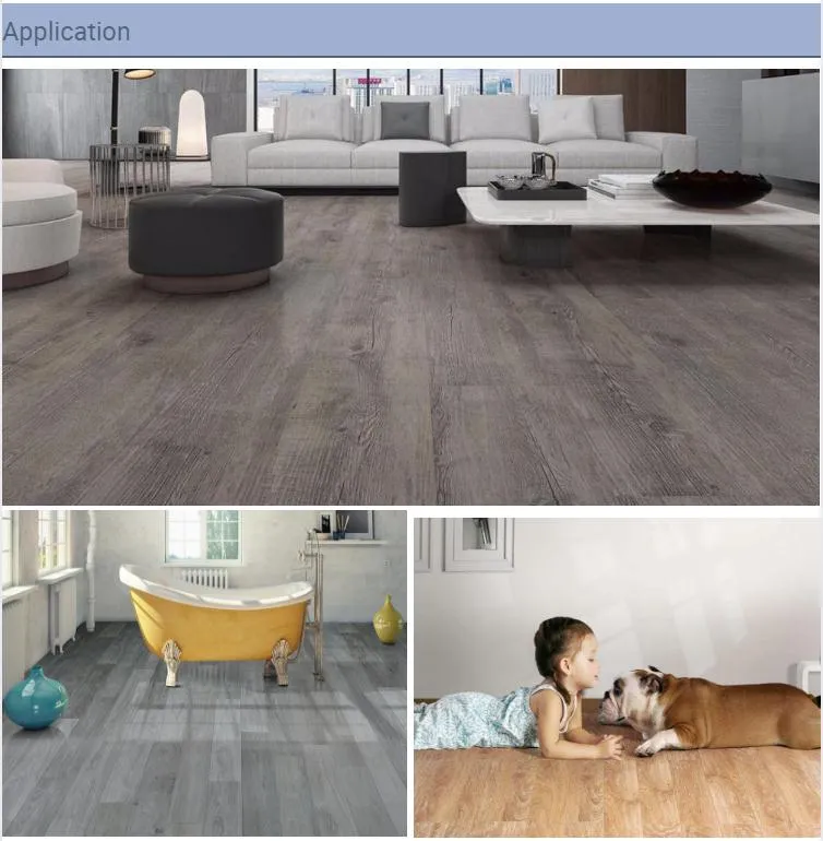 4mm Thickness 0.3mm Wear Layer Spc Flooring Vinyl Plank