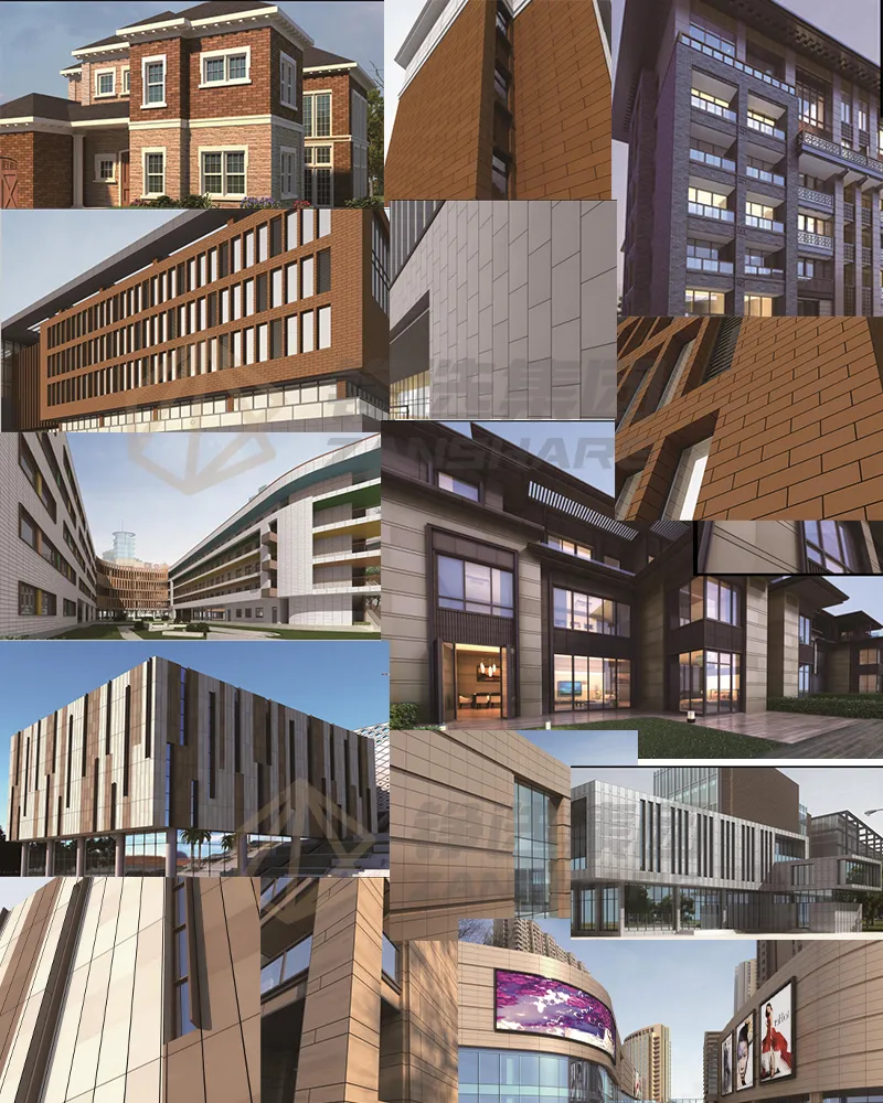 4mm Thinness Exterior Wall Cladding Prefab House Decorative Wall Panel High Cost Performance