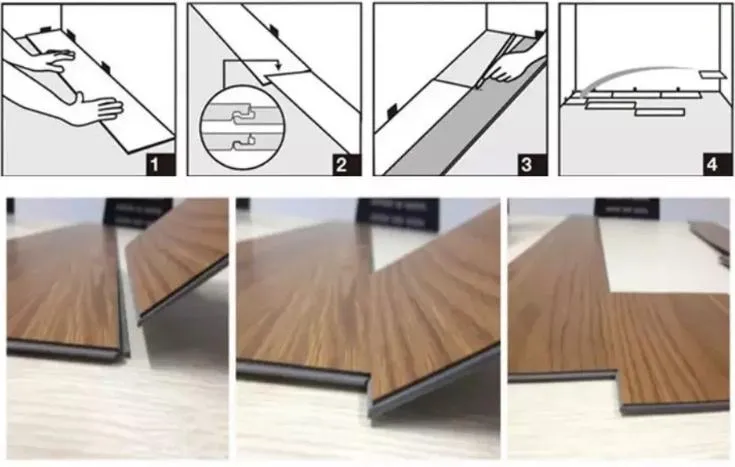 5mm 6mm Luxury Rigid Core Piso Vinyl Plank Waterproof Spc Flooring