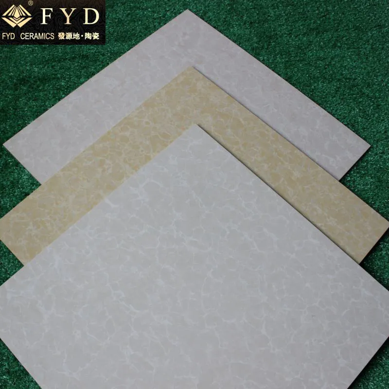 600*600 Pulati Yellow Polished Porcelain Floor Tile Fp6003