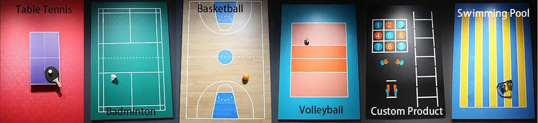 Ak China Factory Badminton Court Plastic Anti-Slip Vinyl PVC Flooring