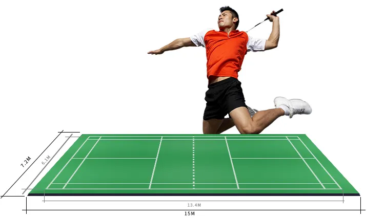 Ak China Factory Badminton Court Plastic Anti-Slip Vinyl PVC Flooring