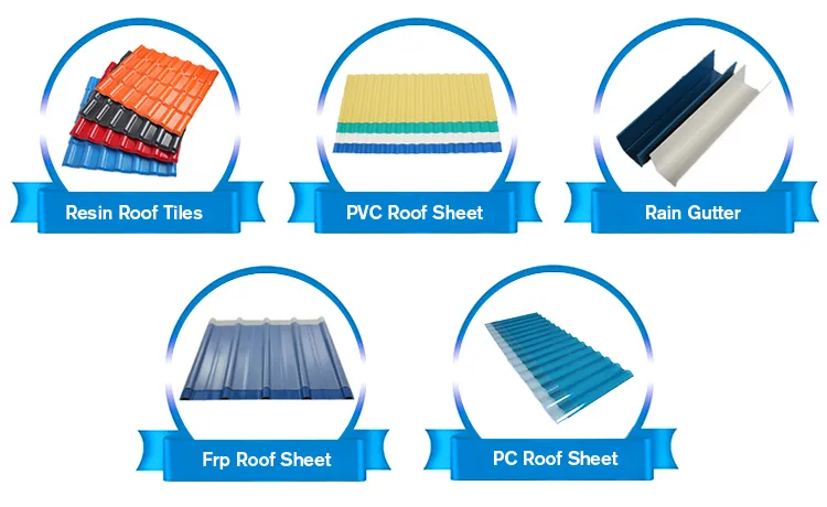 Anti Aging ASA Coated PVC Roof Tiles Long Lifespan UPVC Roof Sheet Trapezoidal Wave Plastic Corrugated Roofing Shingles for Farmhouse