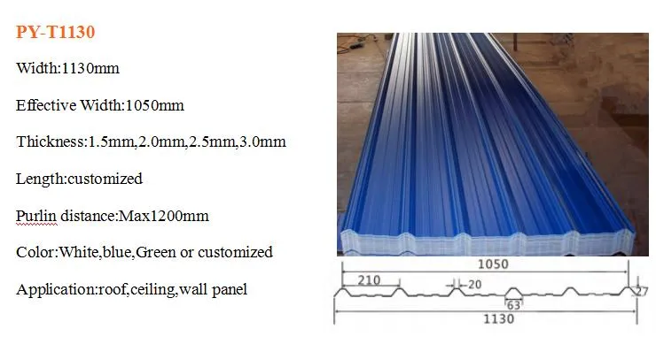 Anti Aging ASA Coated PVC Roof Tiles Long Lifespan UPVC Roof Sheet Trapezoidal Wave Plastic Corrugated Roofing Shingles for Farmhouse