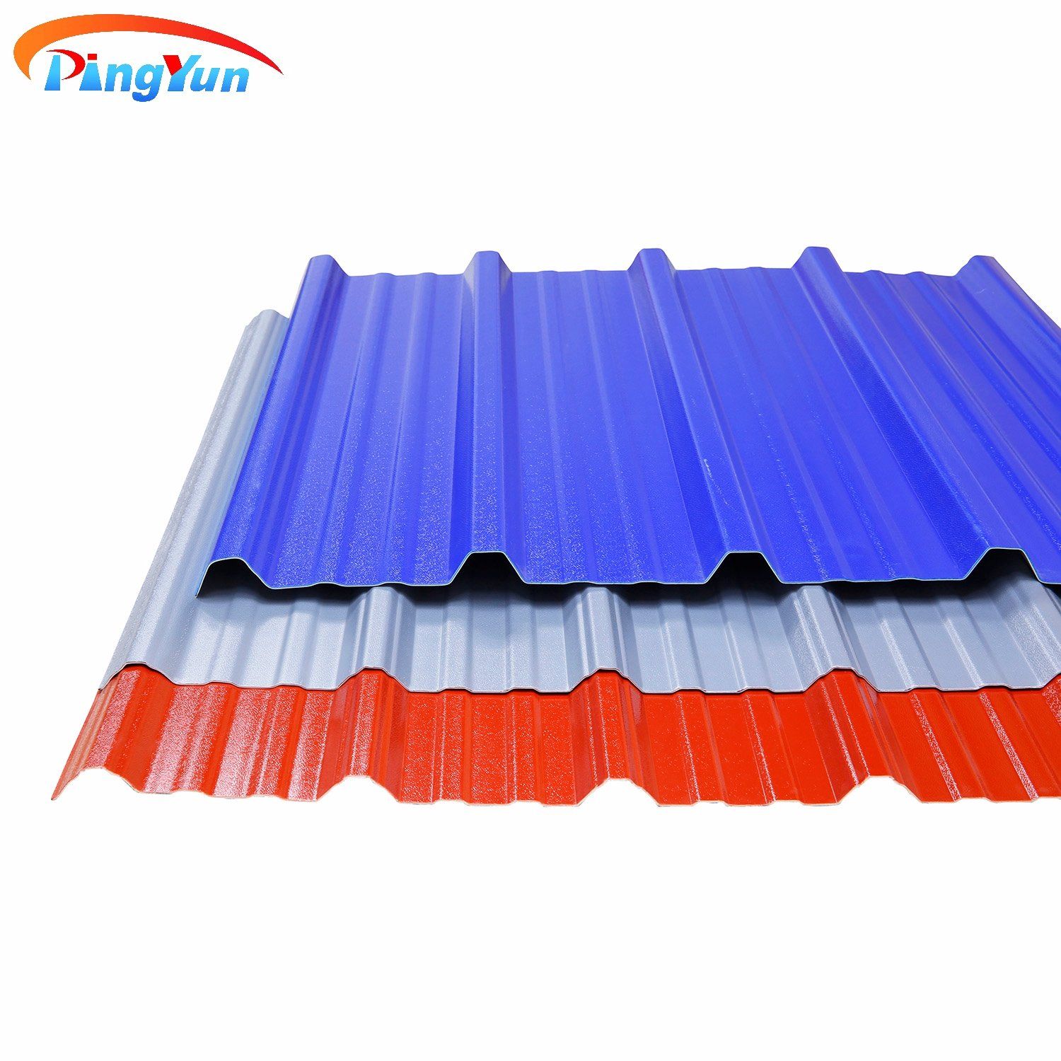 Anti Aging ASA Coated PVC Roof Tiles Long Lifespan UPVC Roof Sheet Trapezoidal Wave Plastic Corrugated Roofing Shingles for Farmhouse