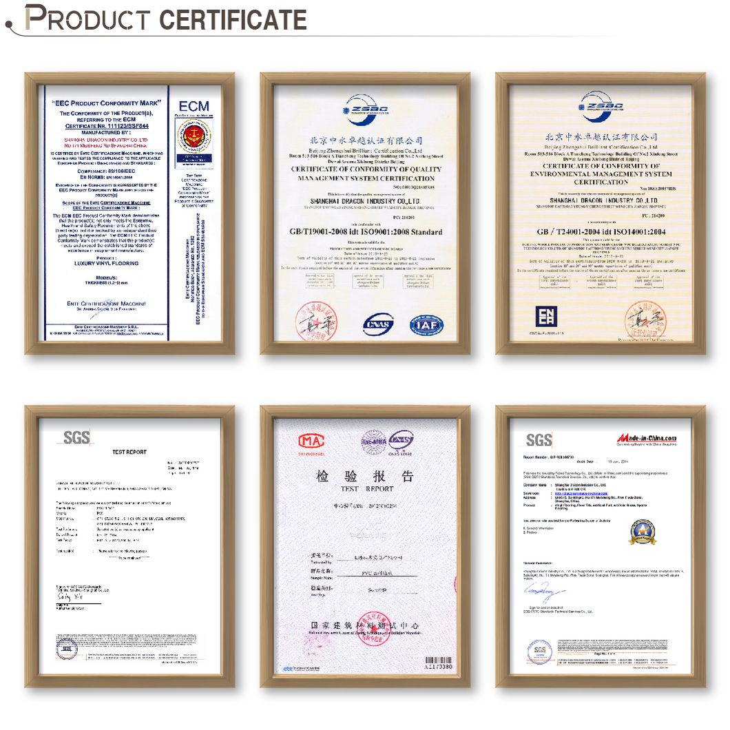 Anti-Slip Glue Down Vinyl Flooring PVC Plank (P-1201)